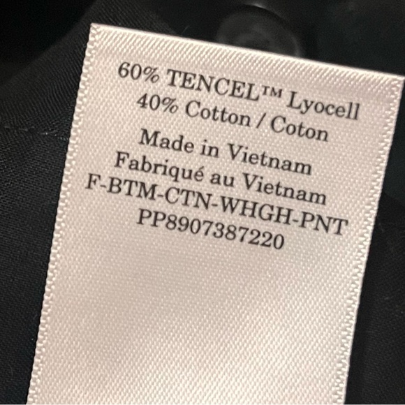 !!SOLD!! NWT EVERLANE THE WAY HIGH DRAPE PANT BLACK WIDE LEG RELAXED PLEATED 2S - Picture 14 of 15